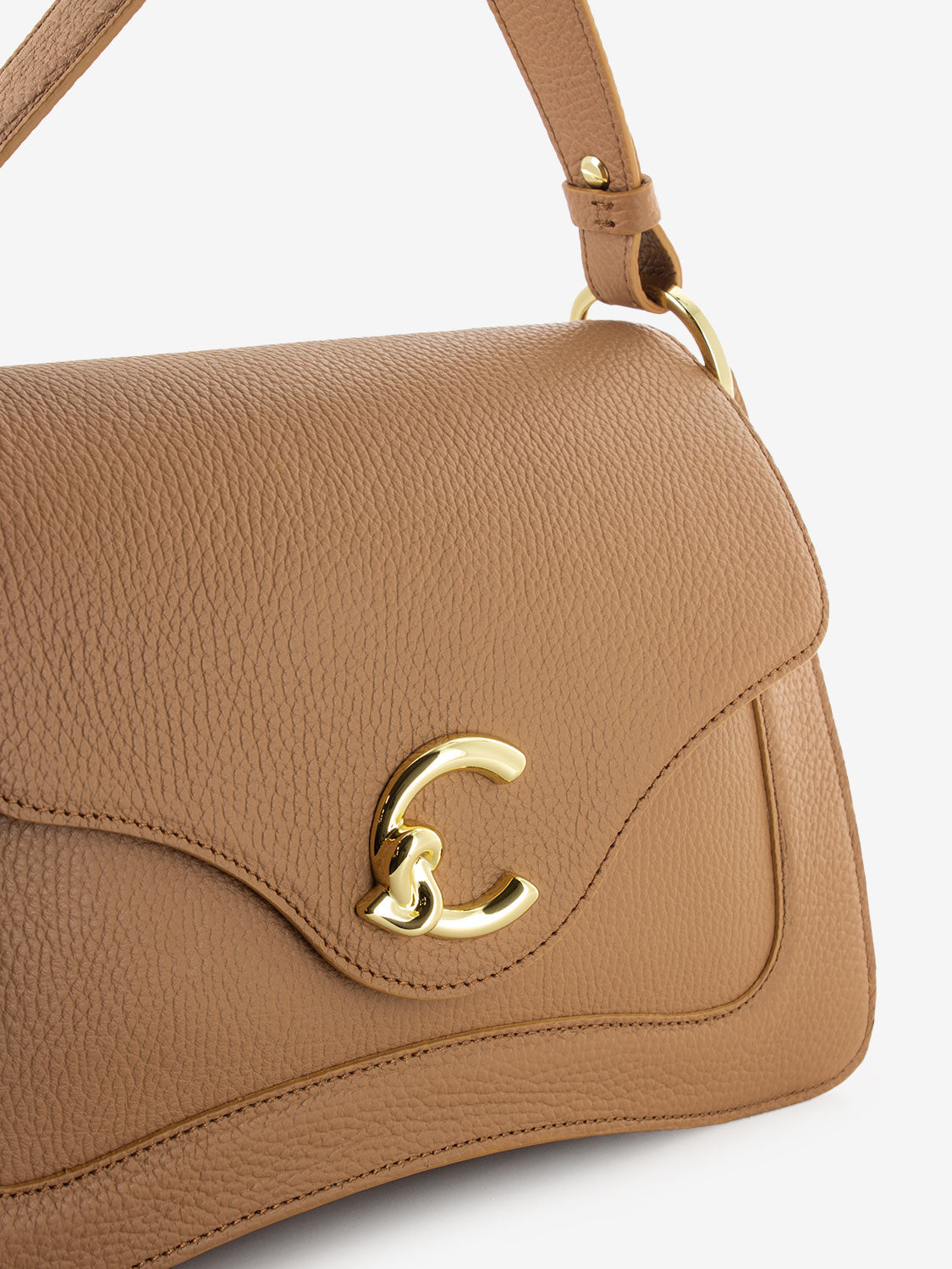 Borsa a mano in pelle martellata skin