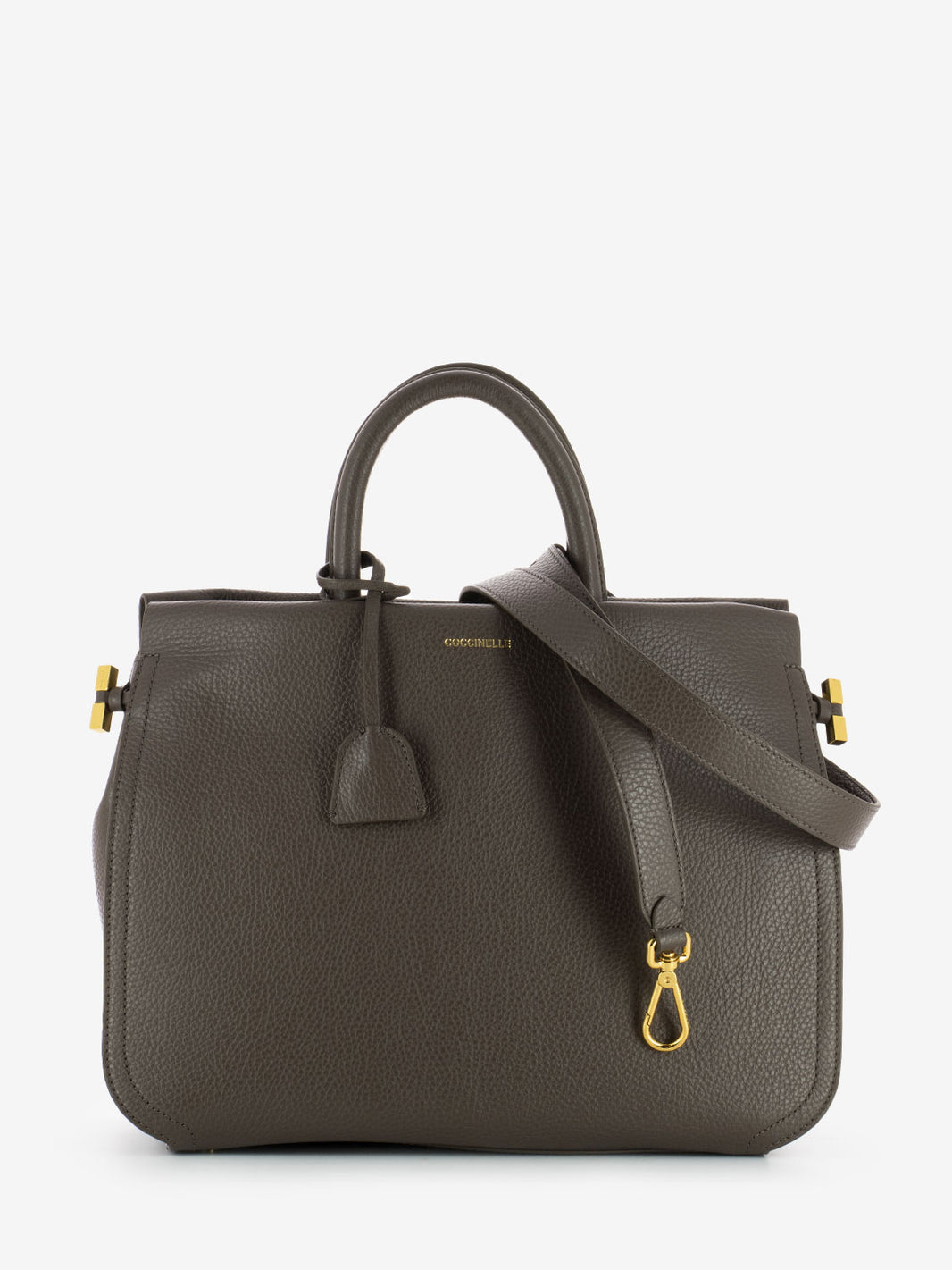 Borsa a mano medium leather coffee
