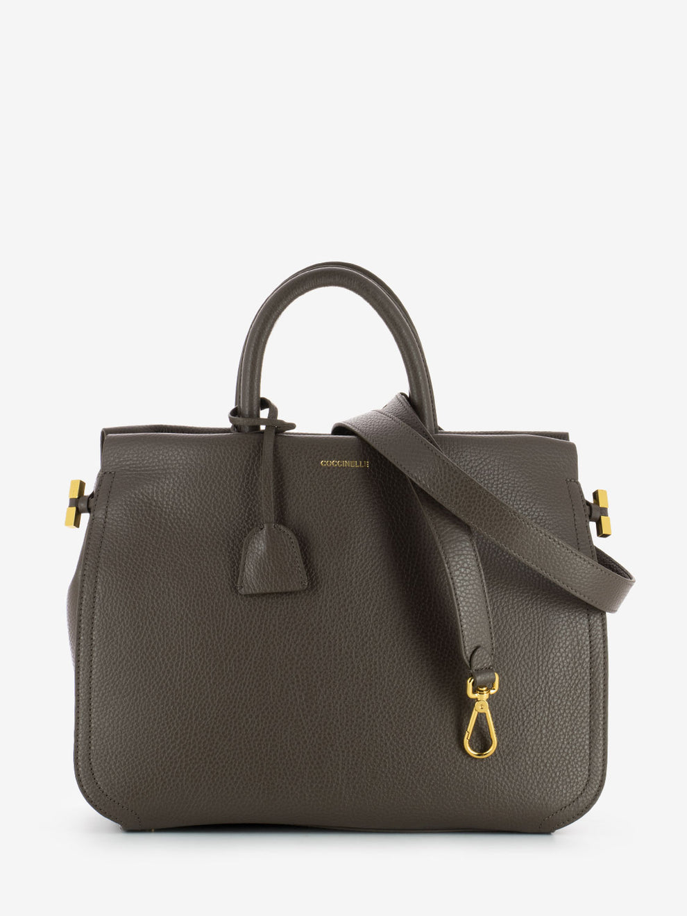Borsa a mano medium leather coffee