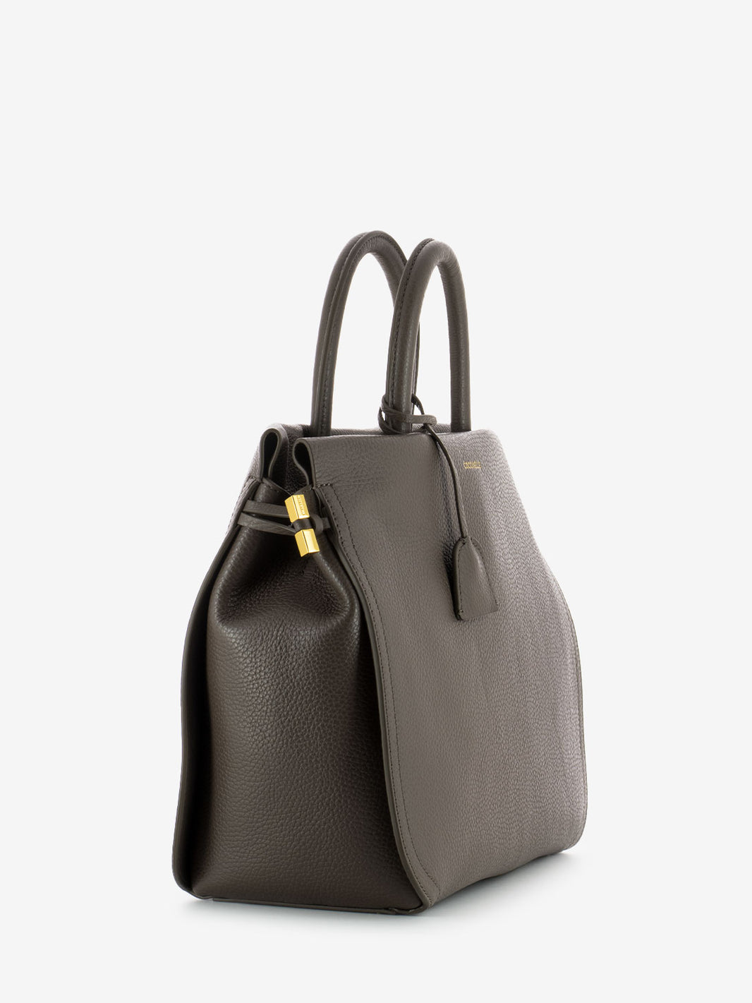 Borsa a mano medium leather coffee