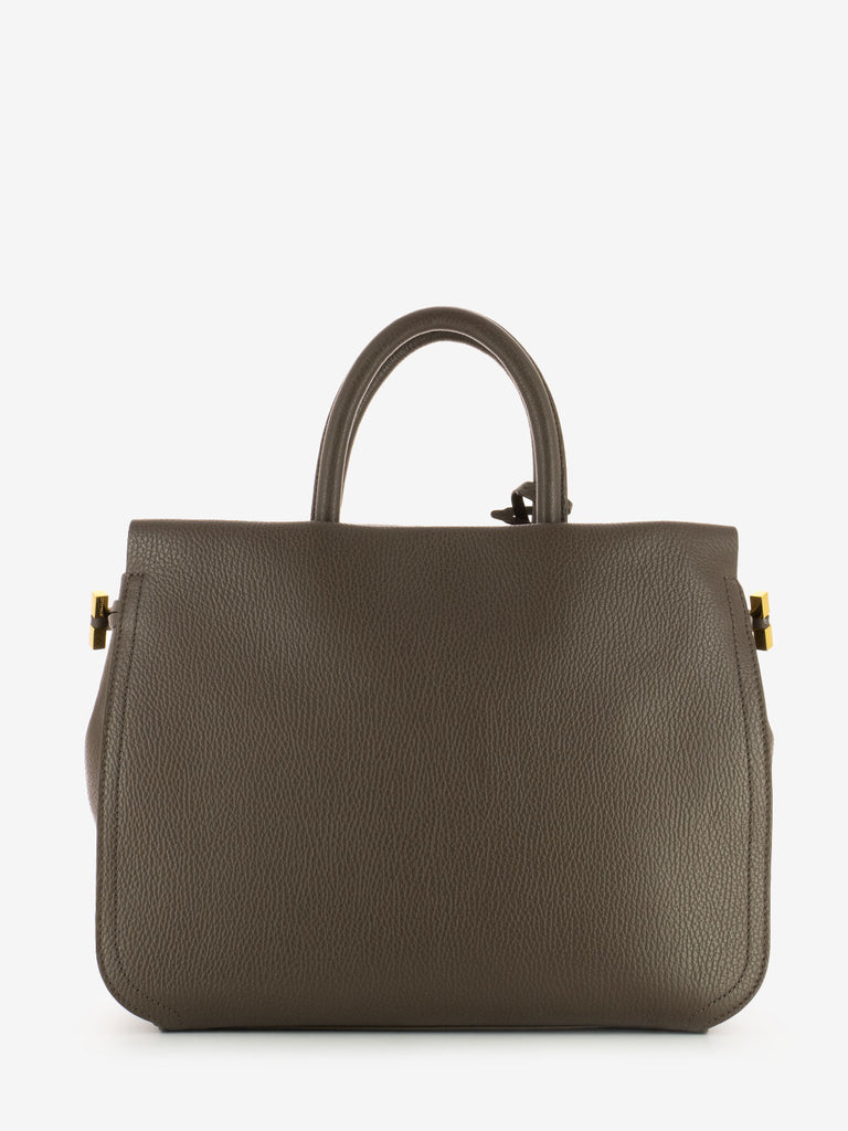 COCCINELLE - Borsa a mano medium leather coffee