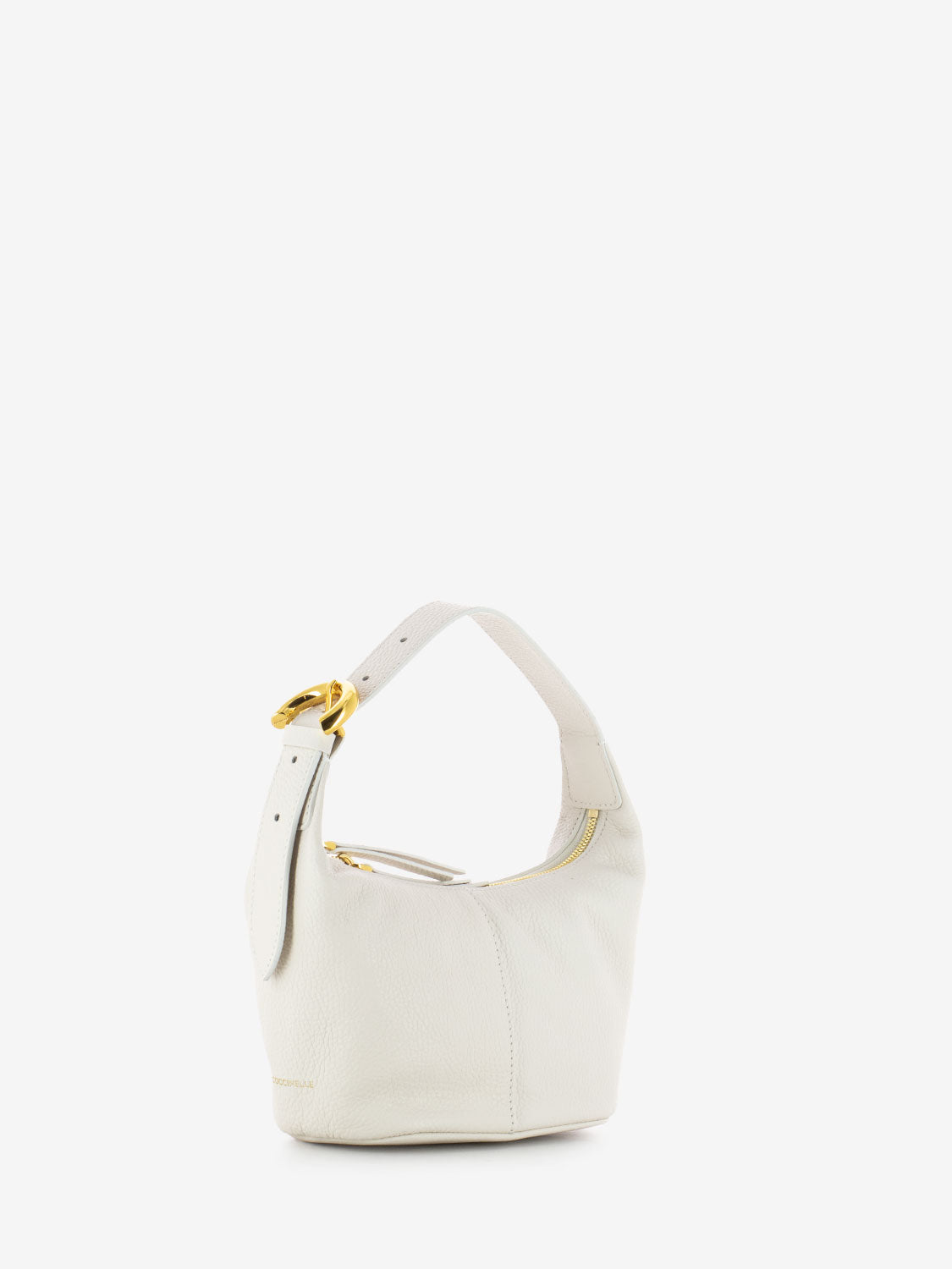 Borsa a mano piccola in pelle bianco