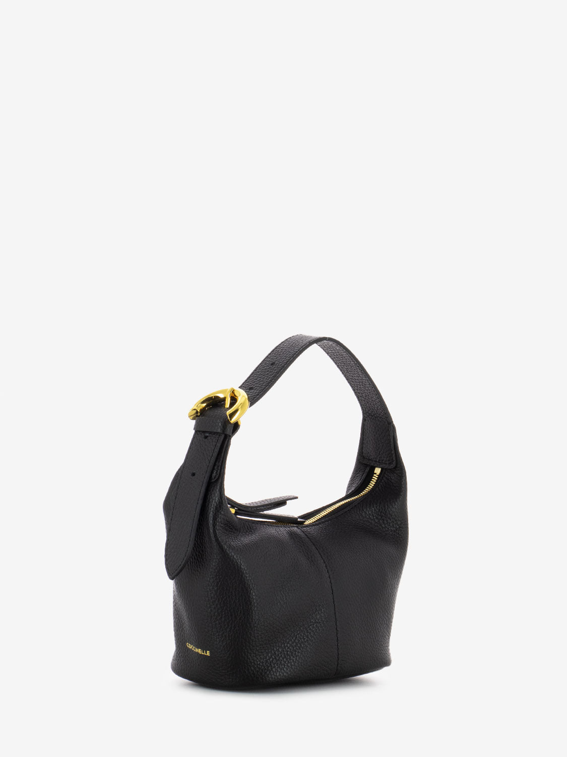 Borsa a mano piccola in pelle noir