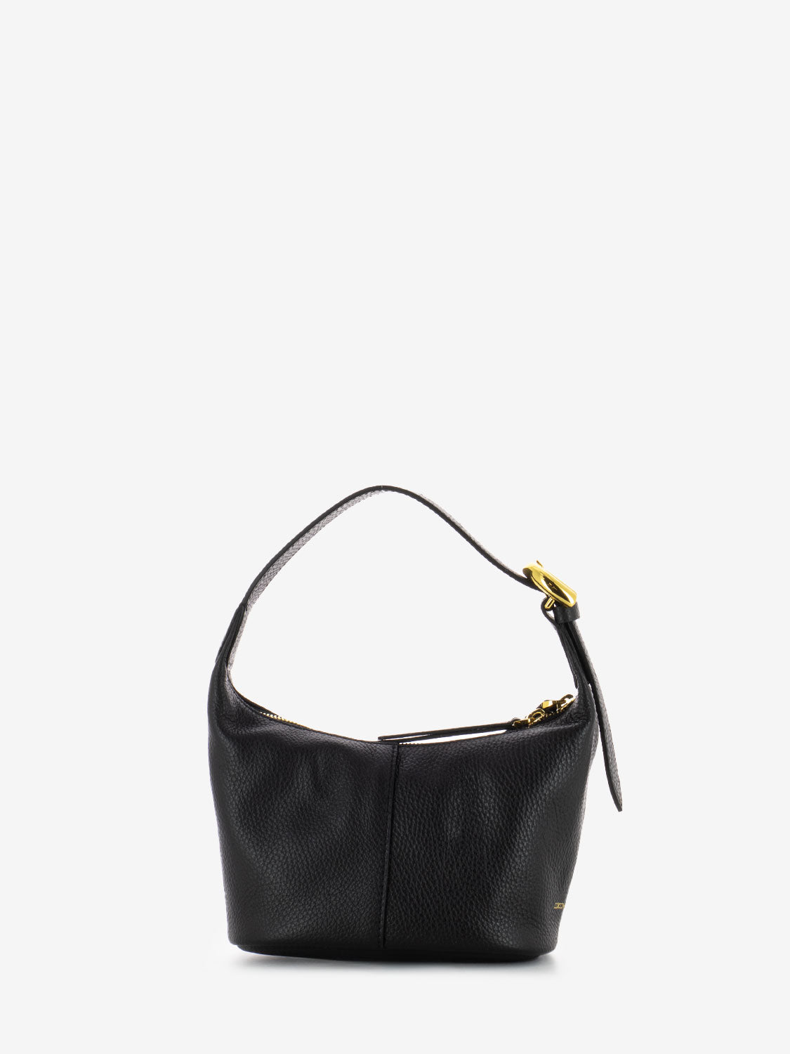 Borsa a mano piccola in pelle noir