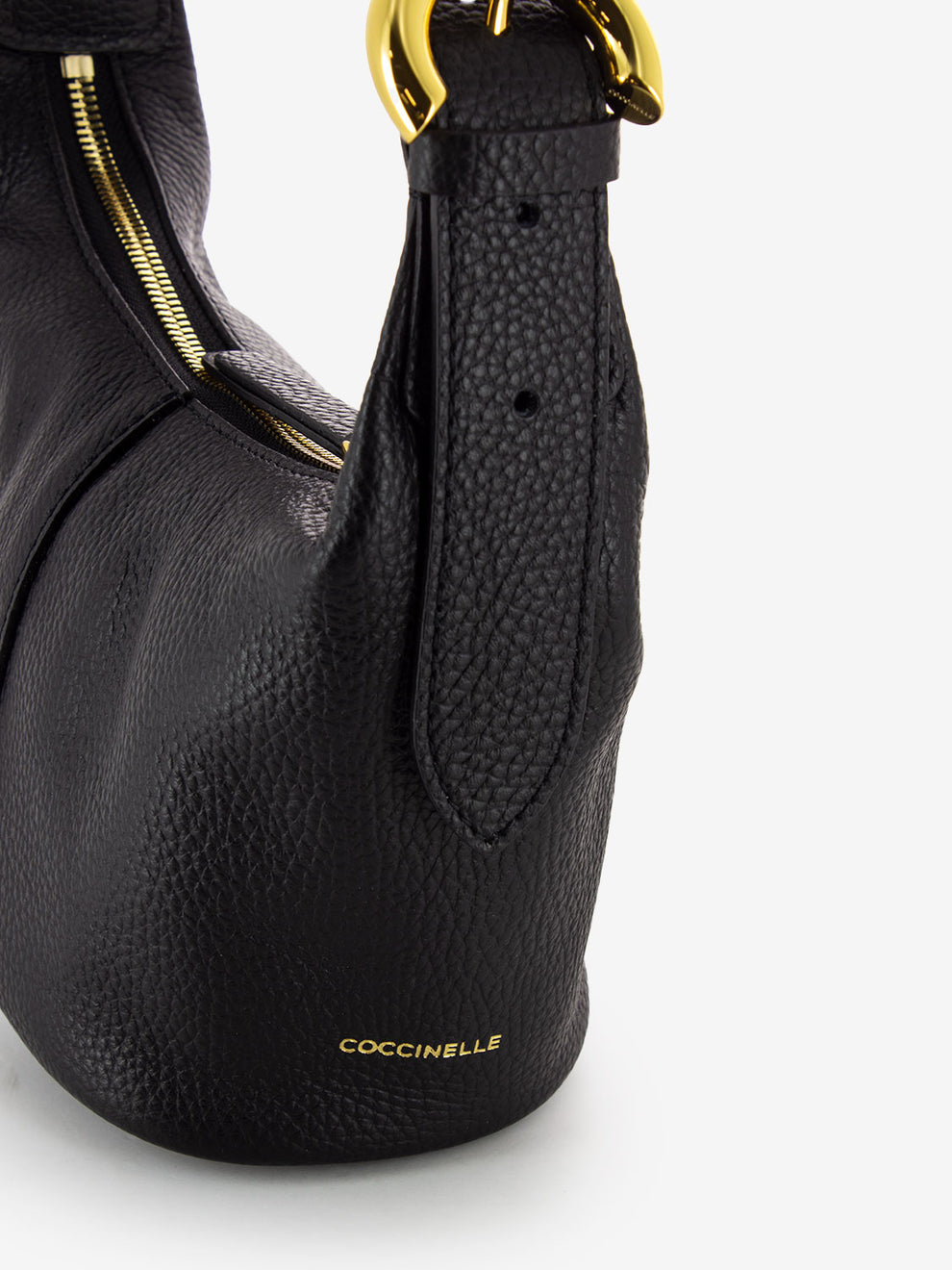 Borsa a mano piccola in pelle noir