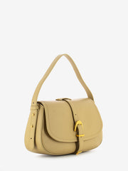 COCCINELLE - Borsa a spalla in pelle grained fresh beige