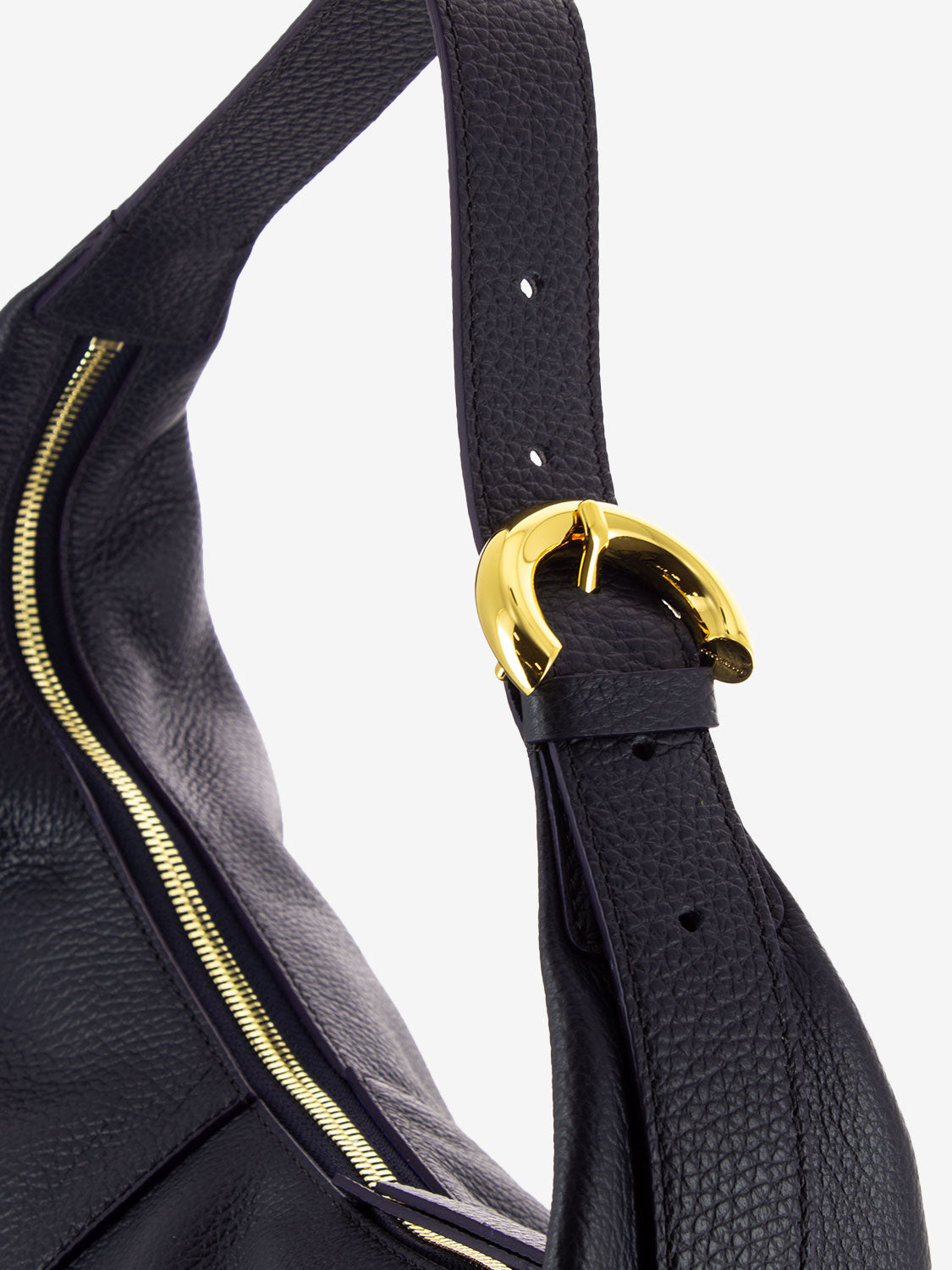 Borsa a spalla in pelle midnight blue