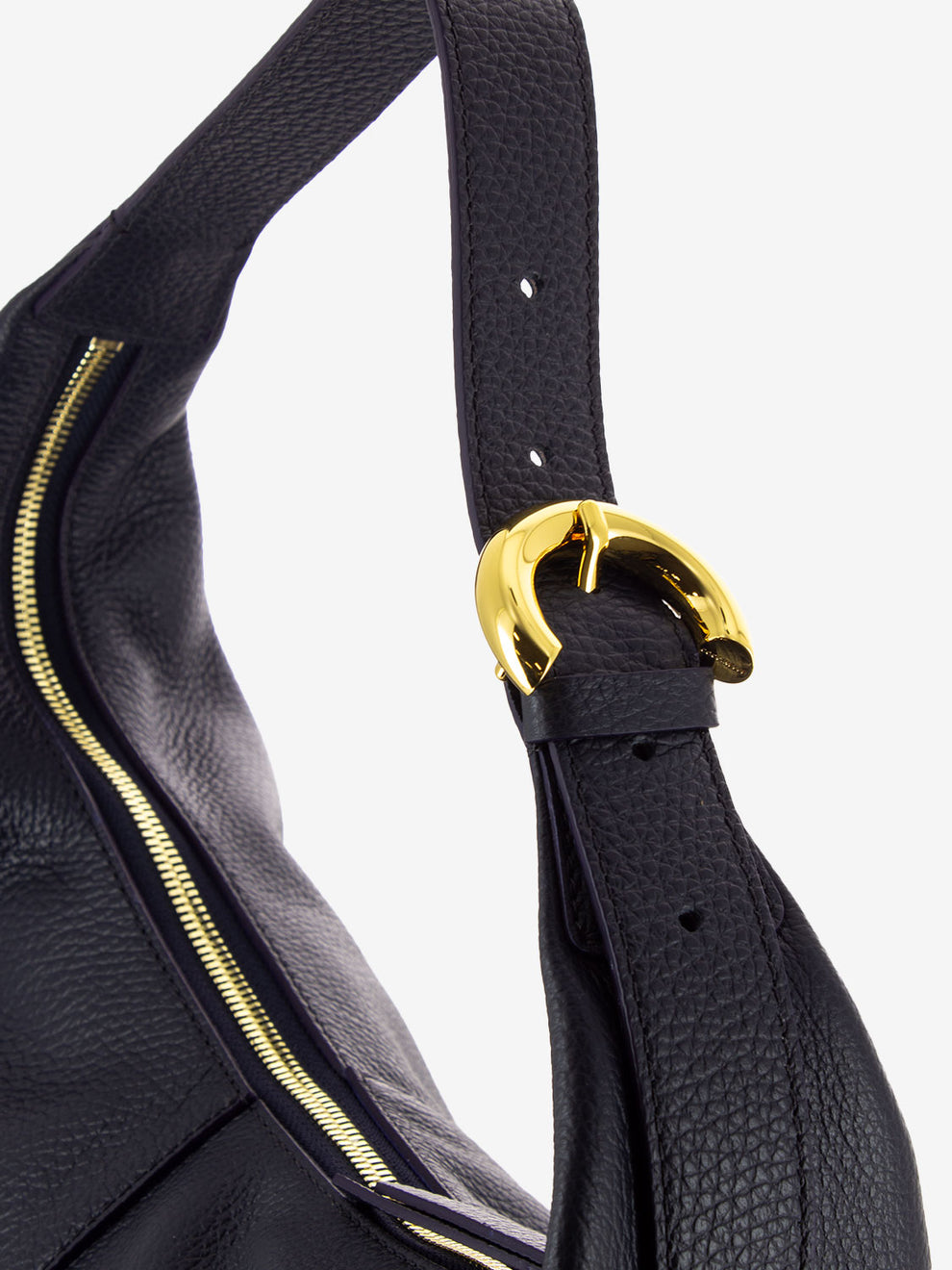 Borsa a spalla in pelle midnight blue