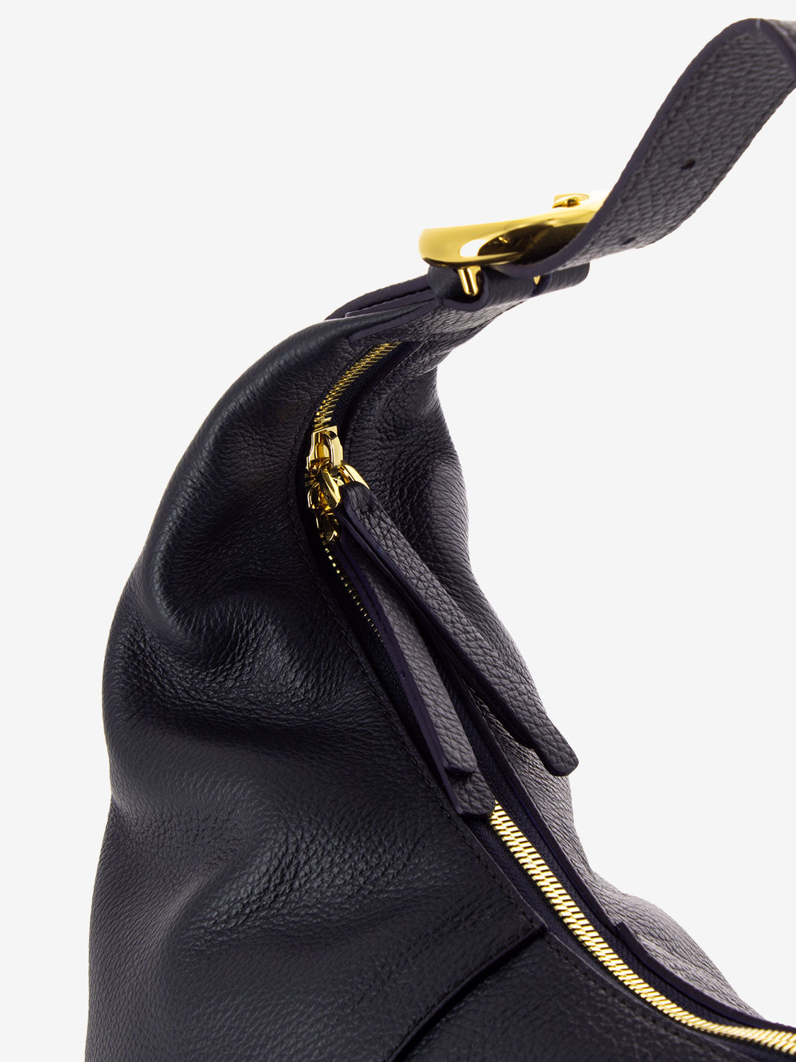 Borsa a spalla in pelle midnight blue