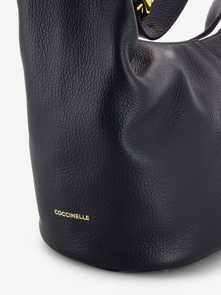 COCCINELLE - Borsa a spalla in pelle midnight blue