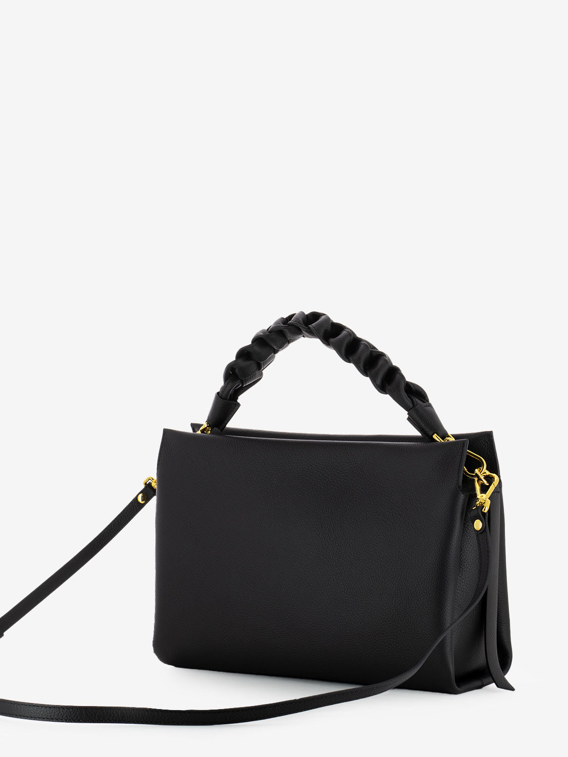 Borsa a spalla in pelle noir