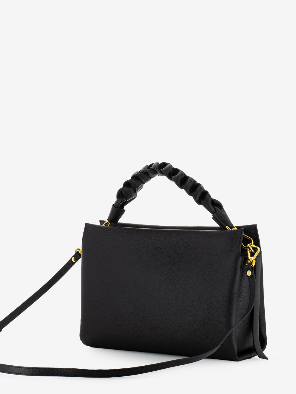 Borsa a spalla in pelle noir