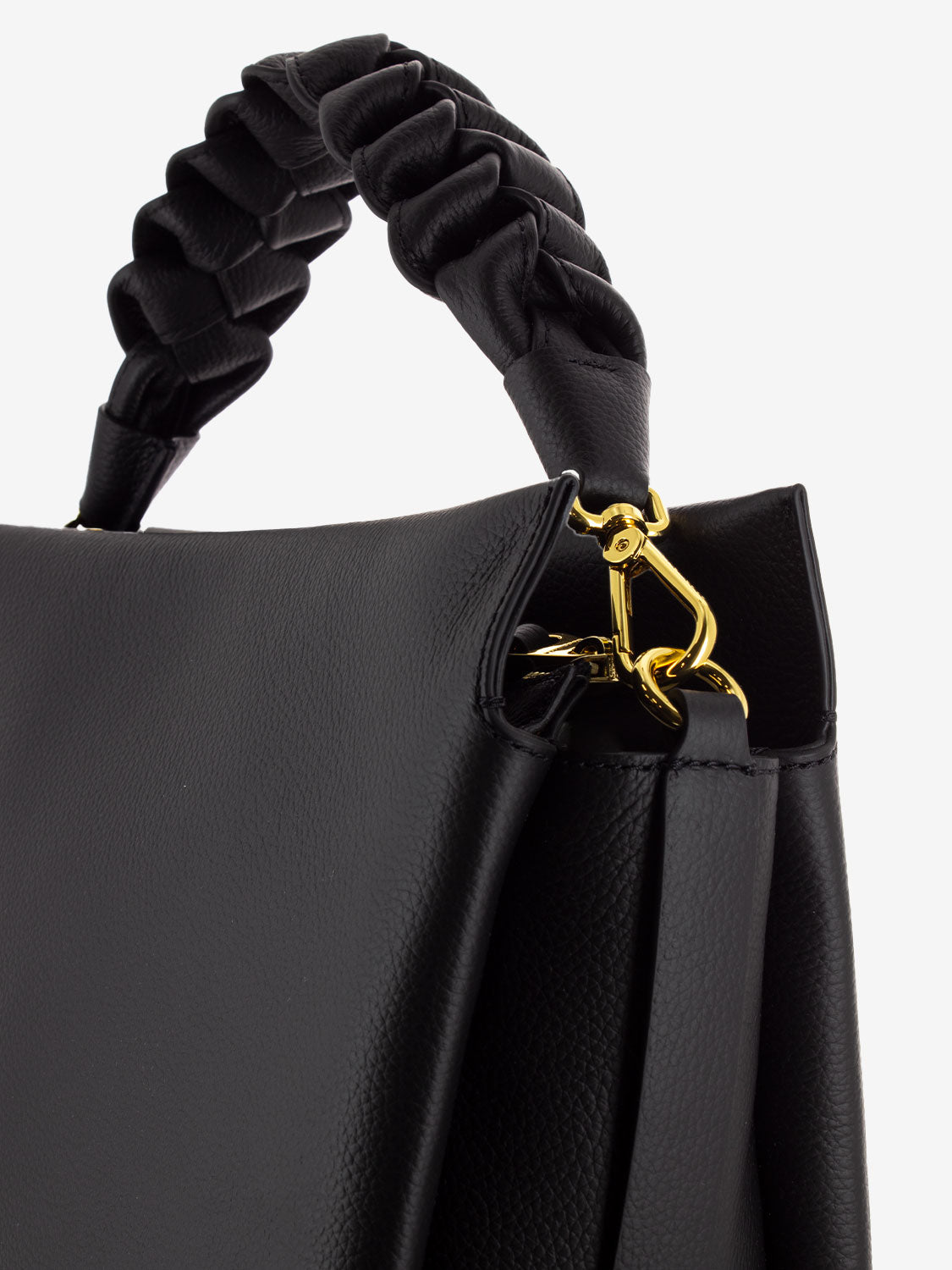 Borsa a spalla in pelle noir