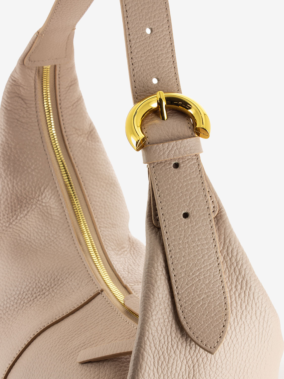 Borsa a spalla in pelle rosette