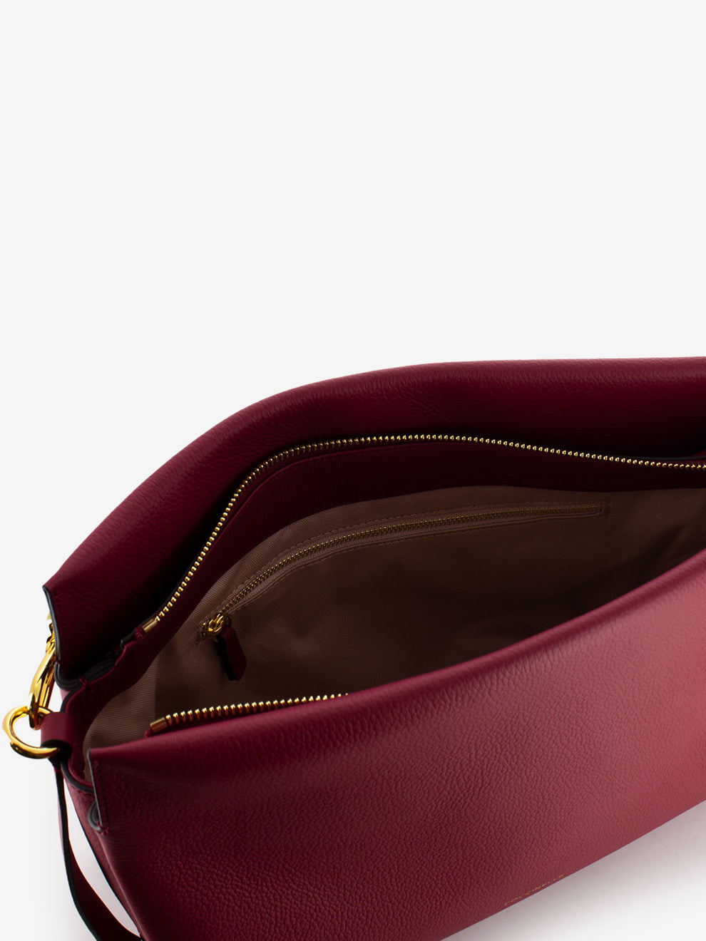 Borsa a spalla in pelle sangria