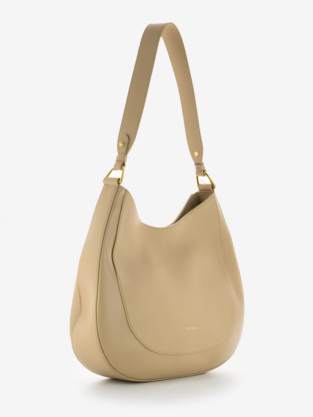 Borsa a spalla pelle bottalata toasted