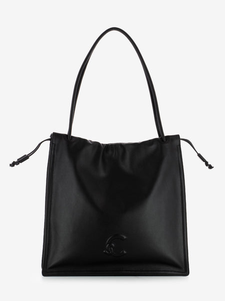 Borsa a spalla smooth leather noir