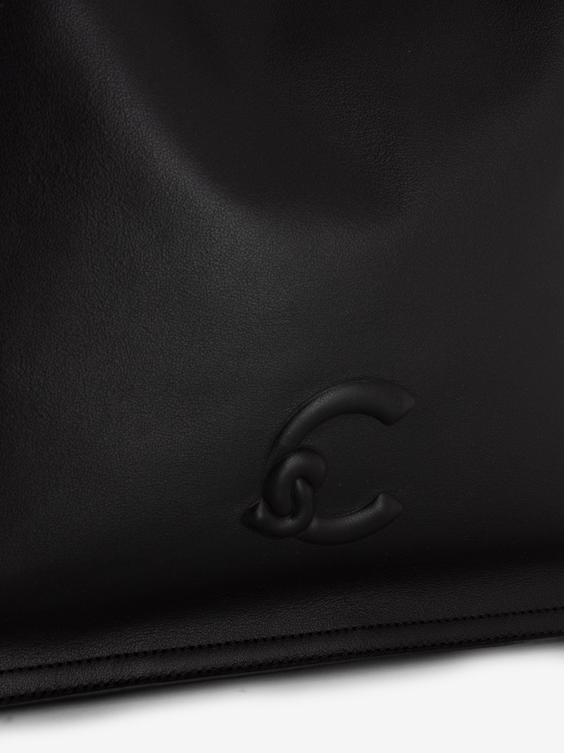 Borsa a spalla smooth leather noir