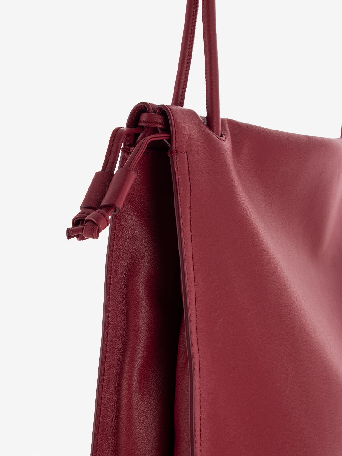 Borsa a spalla smooth leather sangria