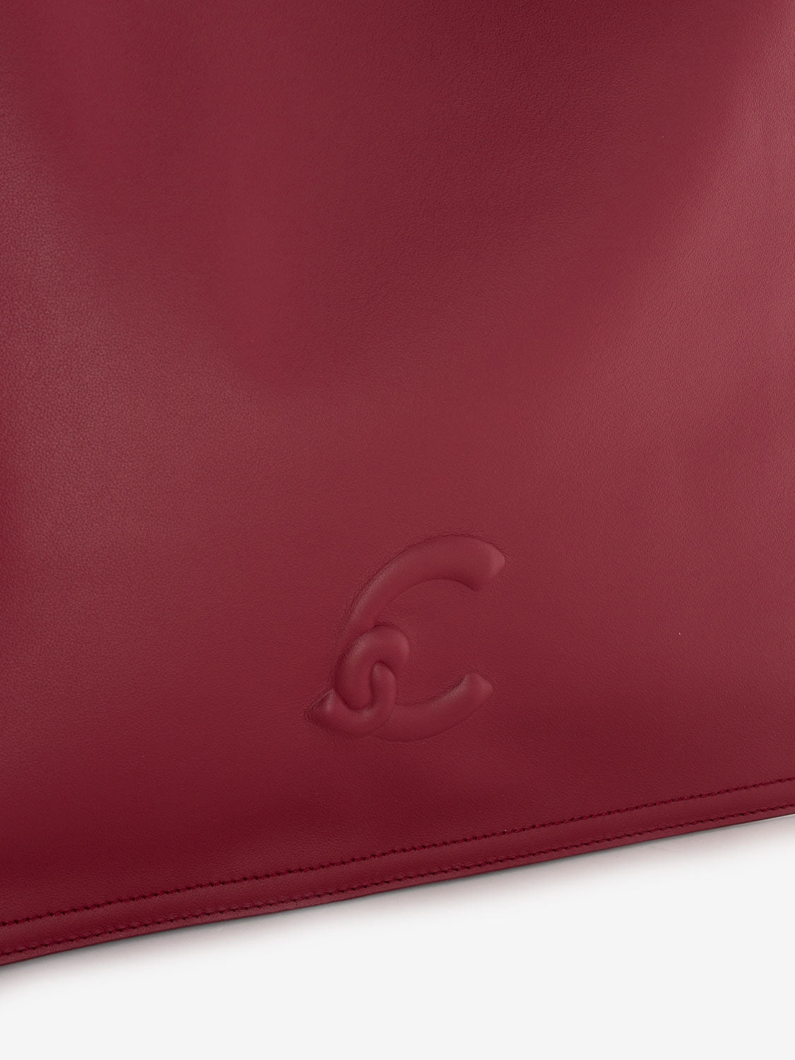 Borsa a spalla smooth leather sangria