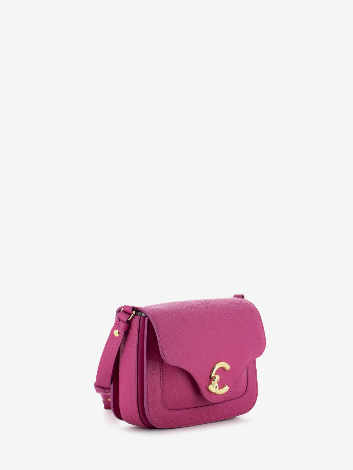 Borsa a tracolla in pelle new fucsia