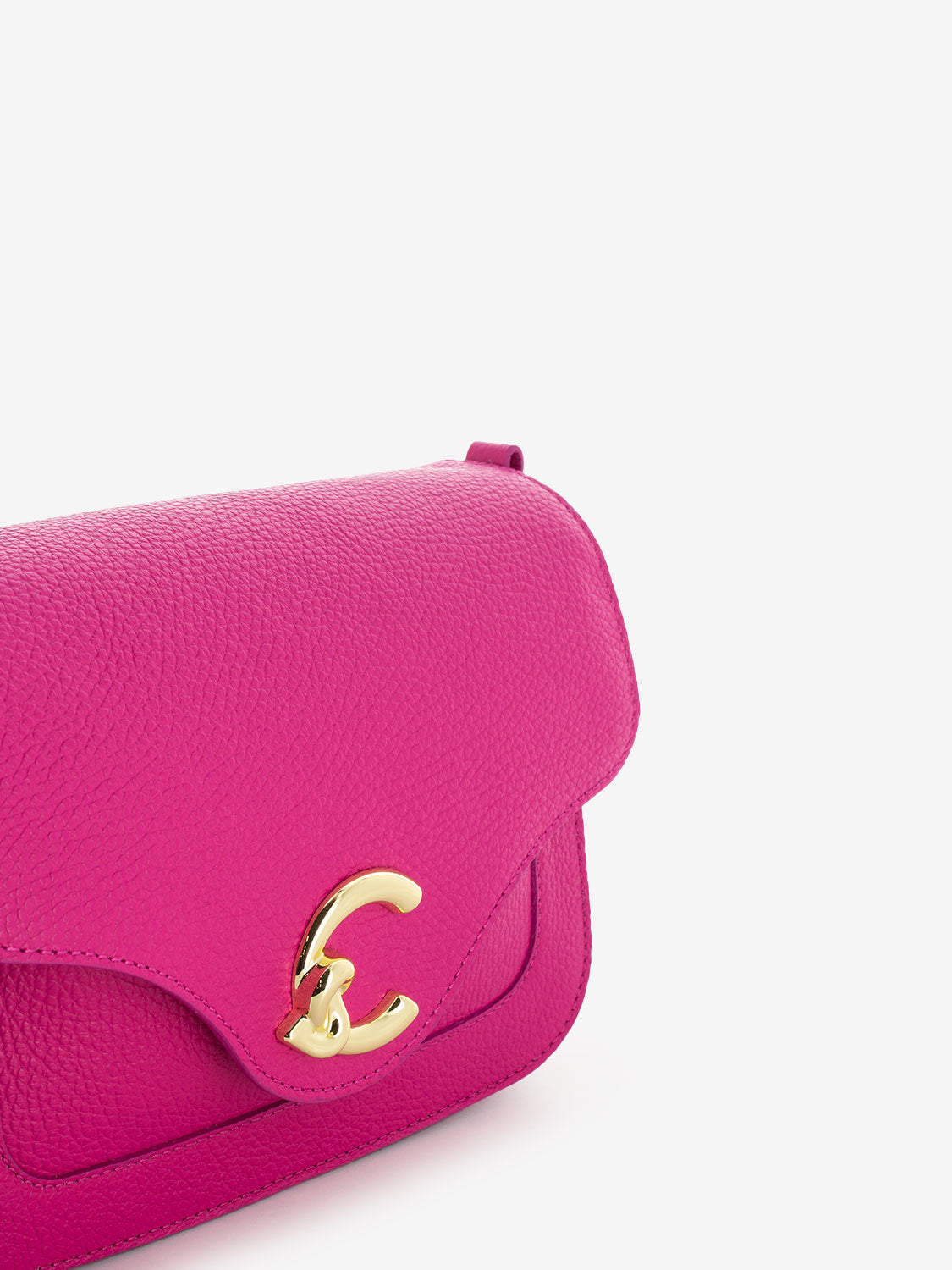 Borsa a tracolla in pelle new fucsia