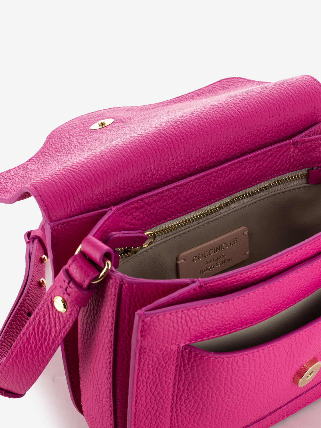 Borsa a tracolla in pelle new fucsia