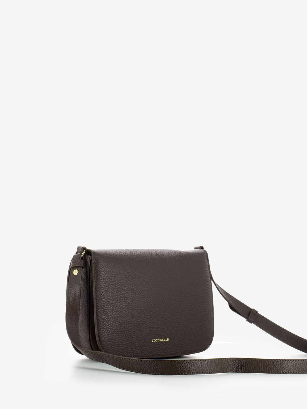 Borsa a tracolla small in pelle brunette