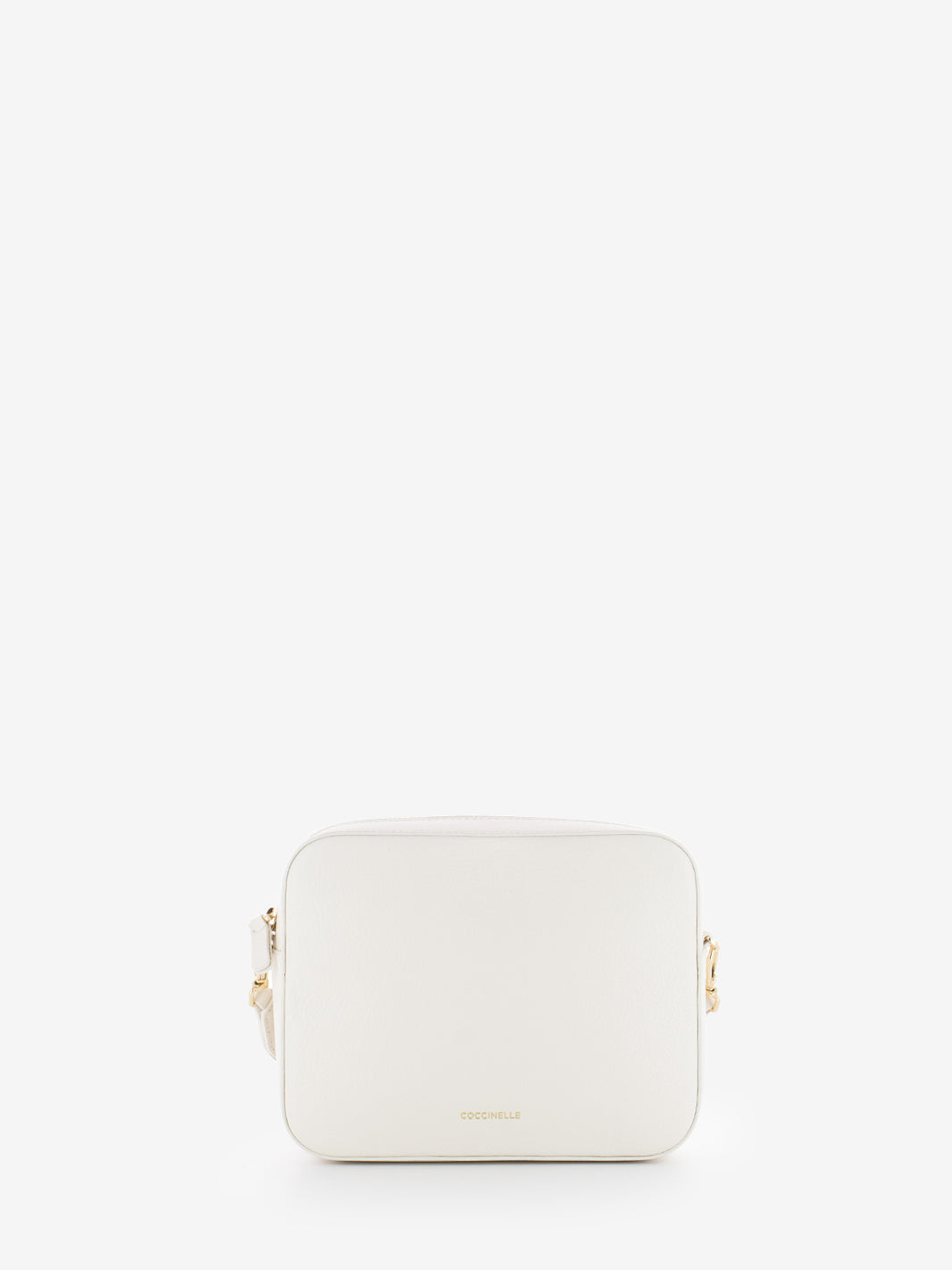 Borsa a tracolla Tebe grained leather coconut milk
