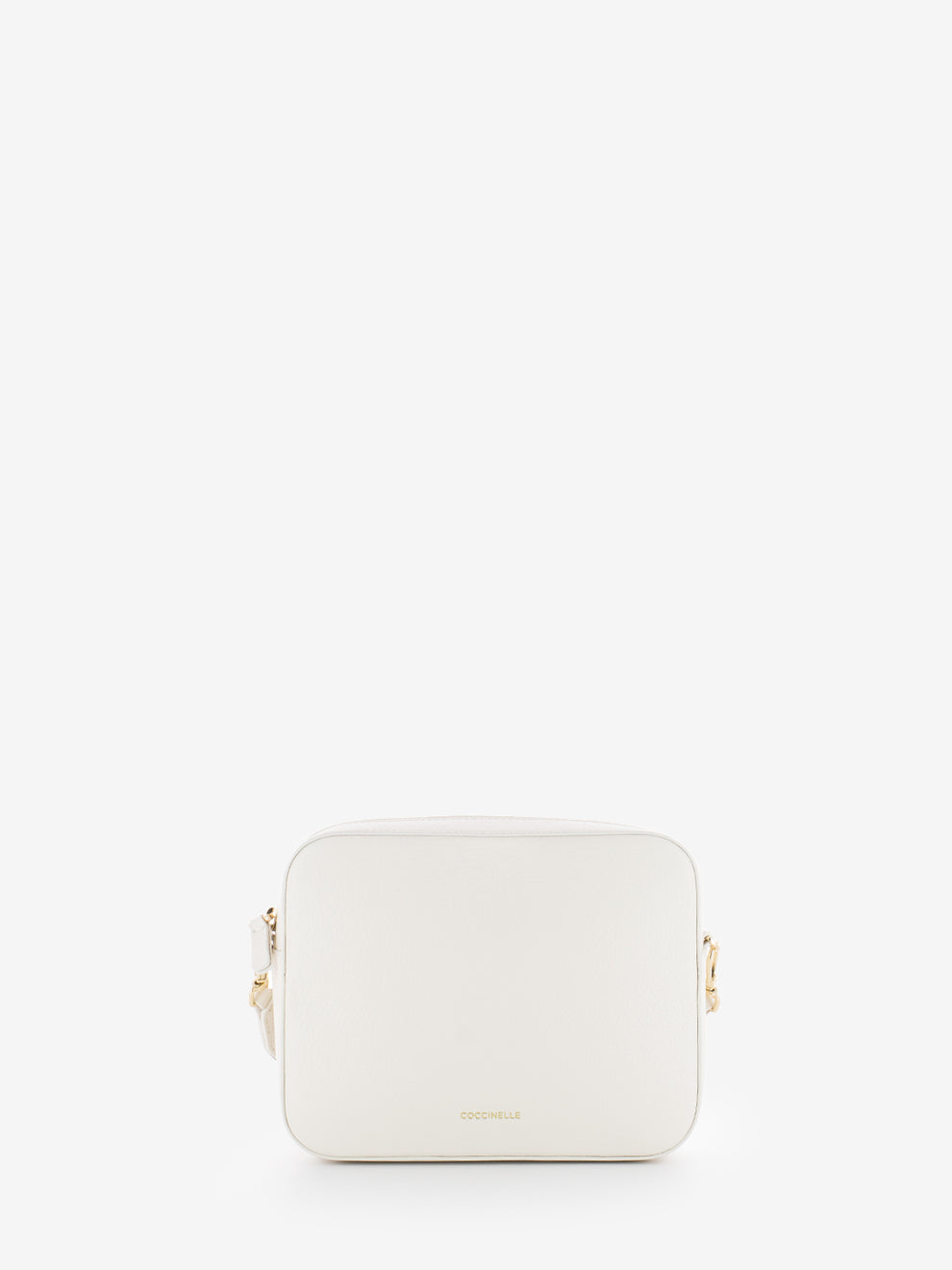 Borsa a tracolla Tebe grained leather coconut milk