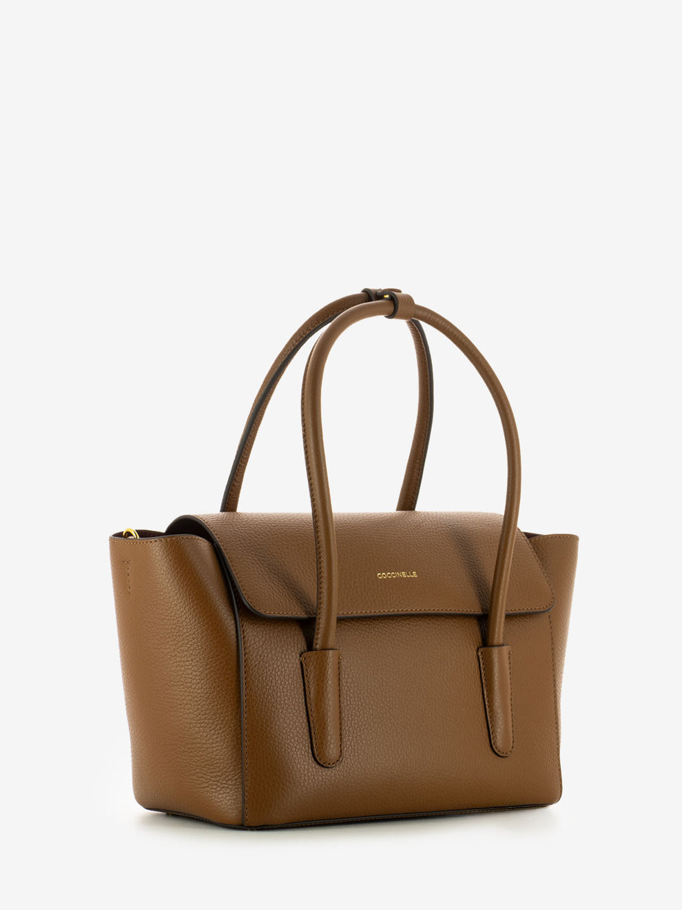 Coccinelle Beat Double Bag in Brown Leather - Main Image