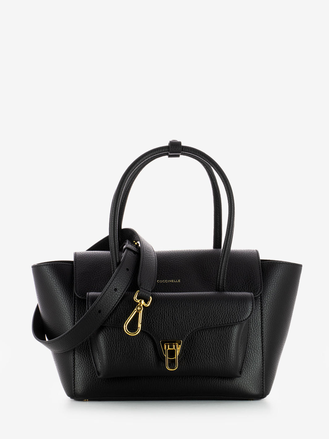Borsa Beat Double in pelle nera