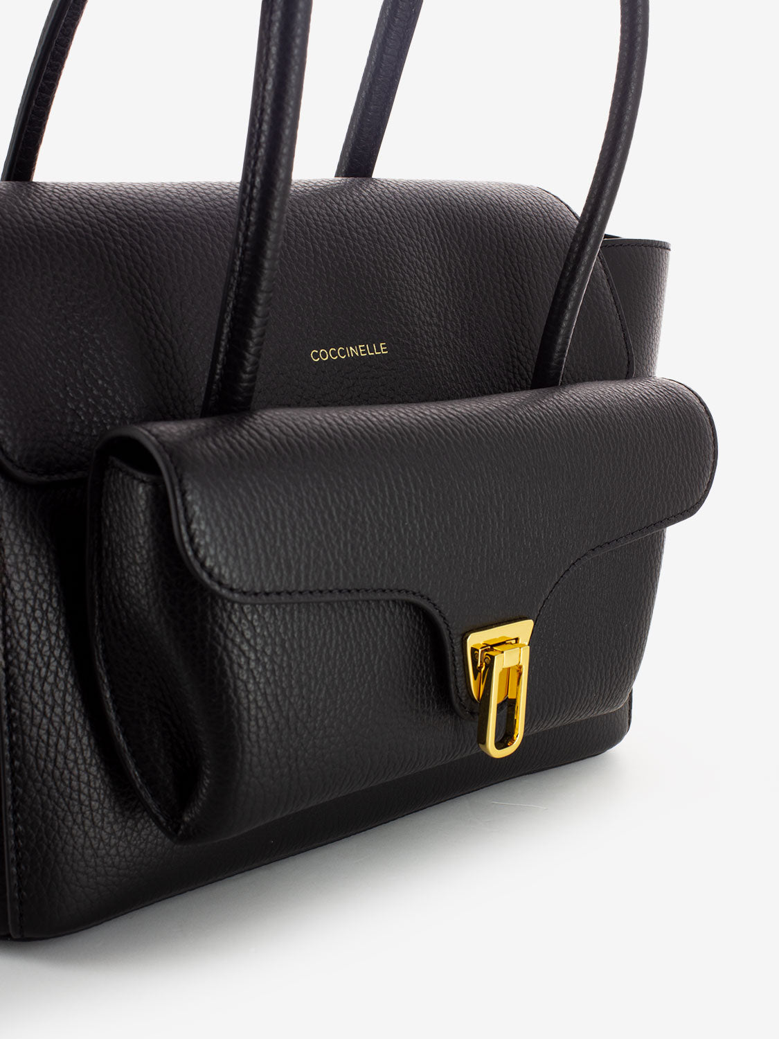 Borsa Beat Double in pelle nera