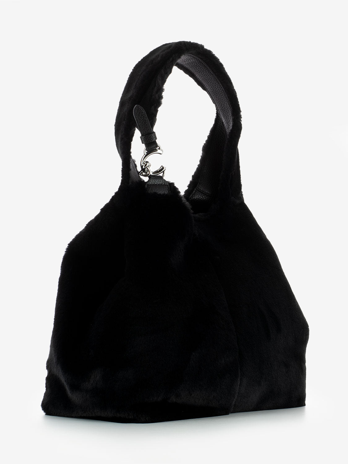 Borsa C-Easy L in pelliccia black