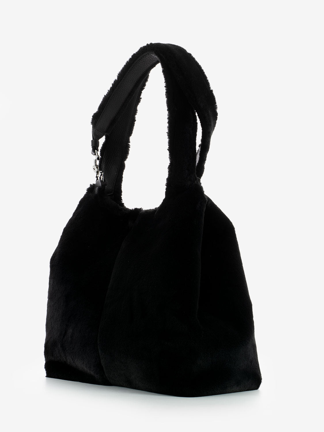 Borsa C-Easy L in pelliccia black