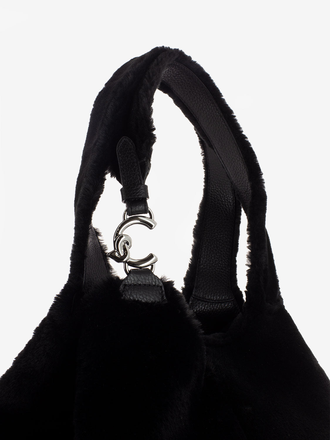 Borsa C-Easy L in pelliccia black