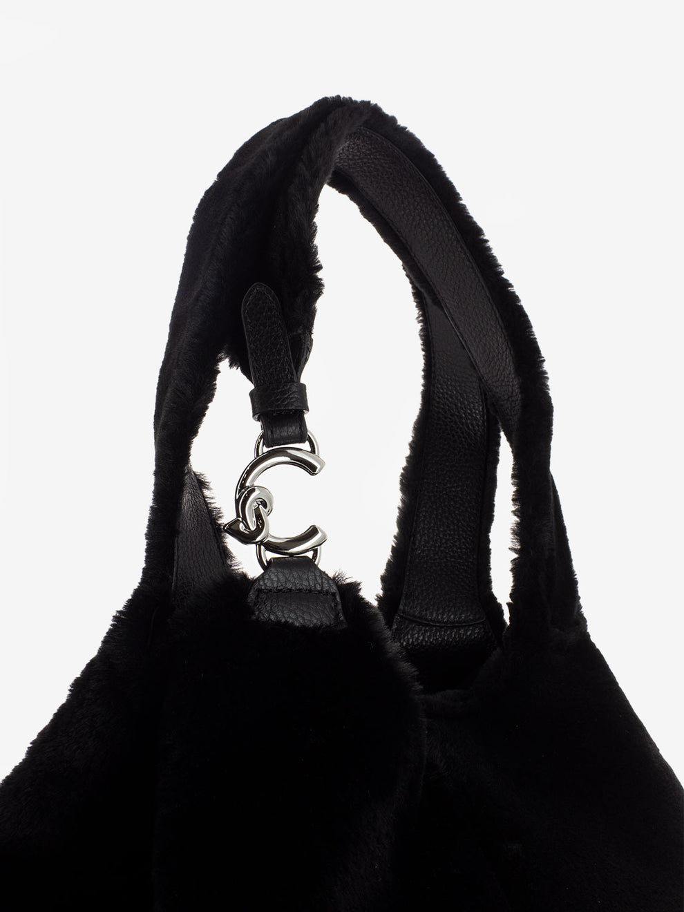 Borsa C-Easy L in pelliccia black
