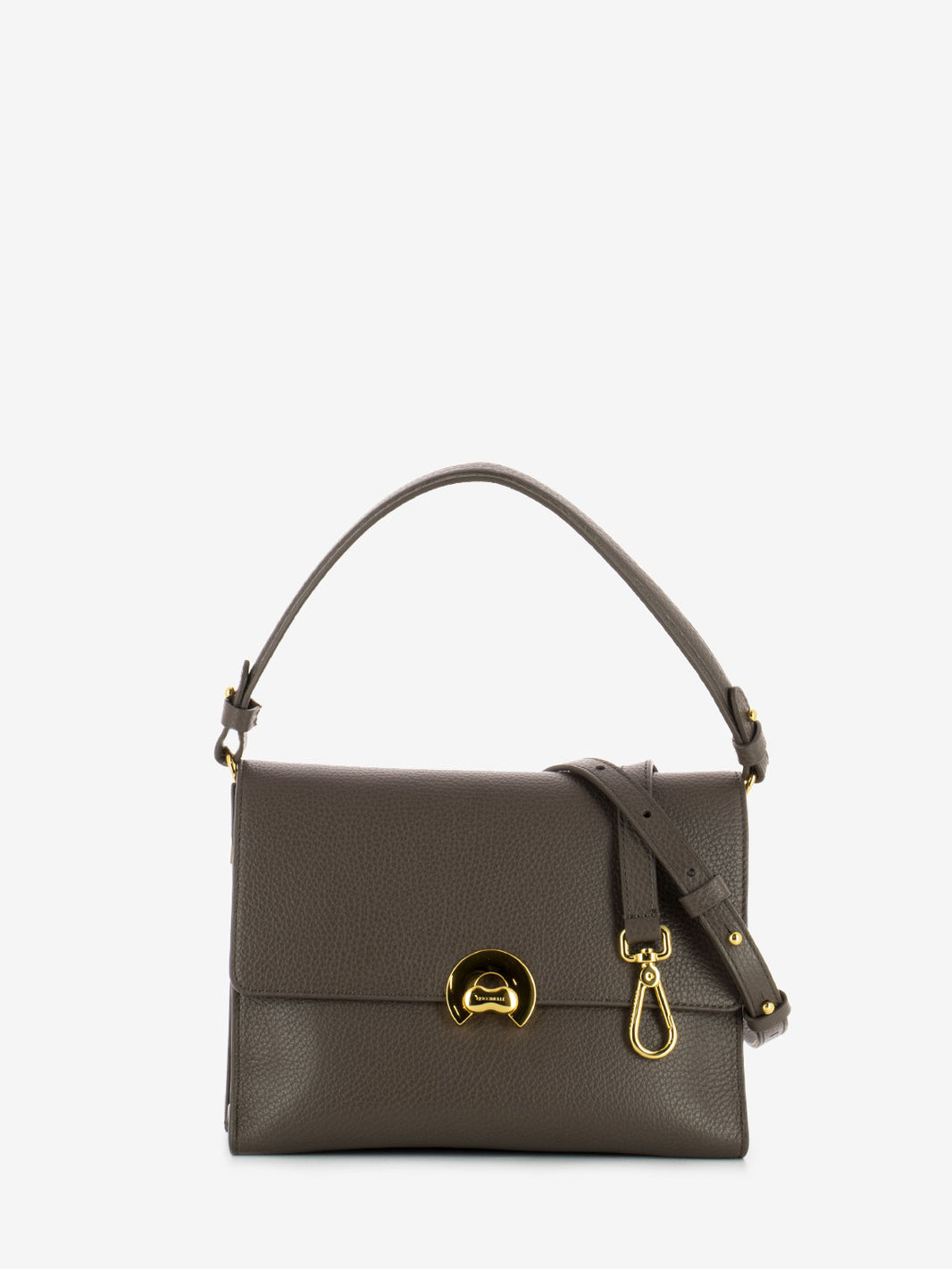 Borsa in pelle a mano piccola leather coffee