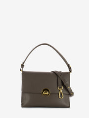 COCCINELLE - Borsa in pelle a mano piccola leather coffee