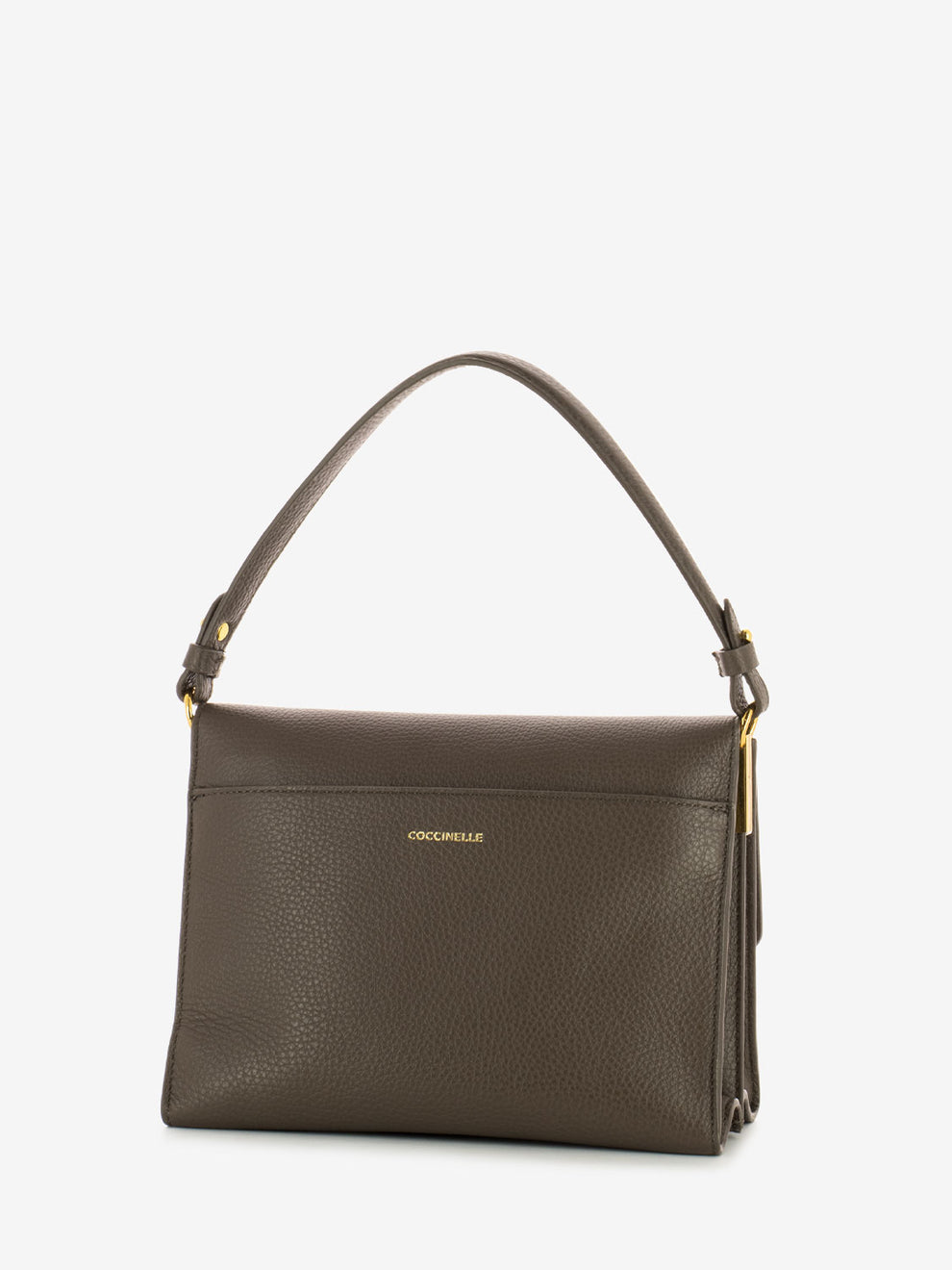 Borsa in pelle a mano piccola leather coffee