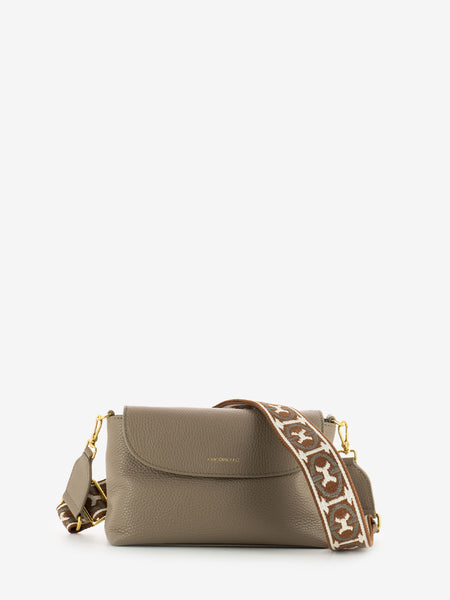 Borsa piccola a tracolla warm taupe