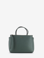 COCCINELLE - Borsa piccola rigida a mano grained leather kale green