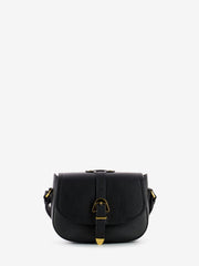 COCCINELLE - Borsa tracolla con fibbia leather noir