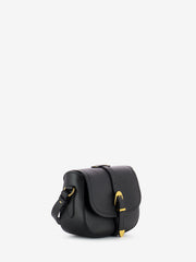 COCCINELLE - Borsa tracolla con fibbia leather noir