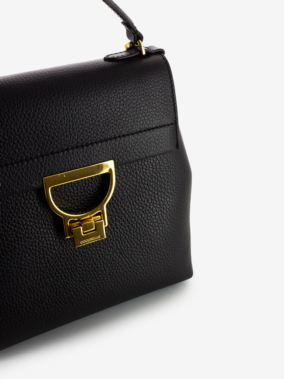 Borsa zaino a mano in pelle nera