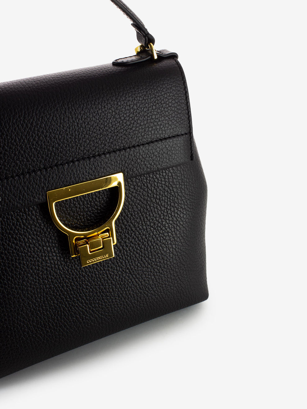 Borsa zaino a mano in pelle nera