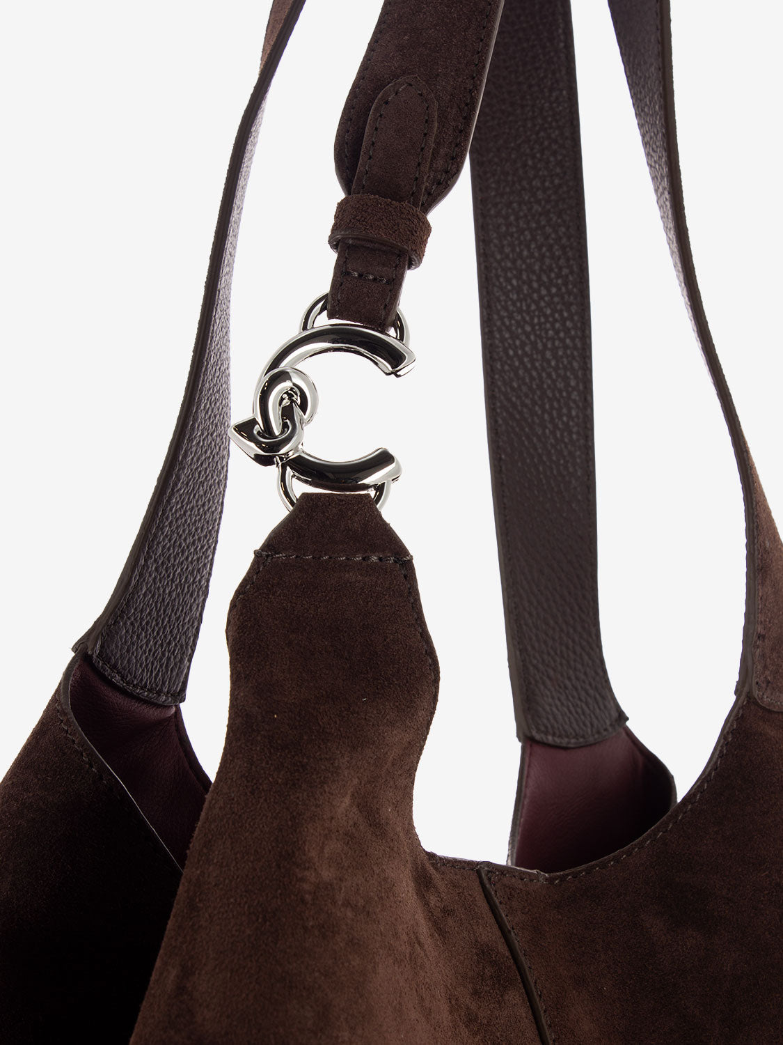 C-Easy Suede Borsa hobo brunette