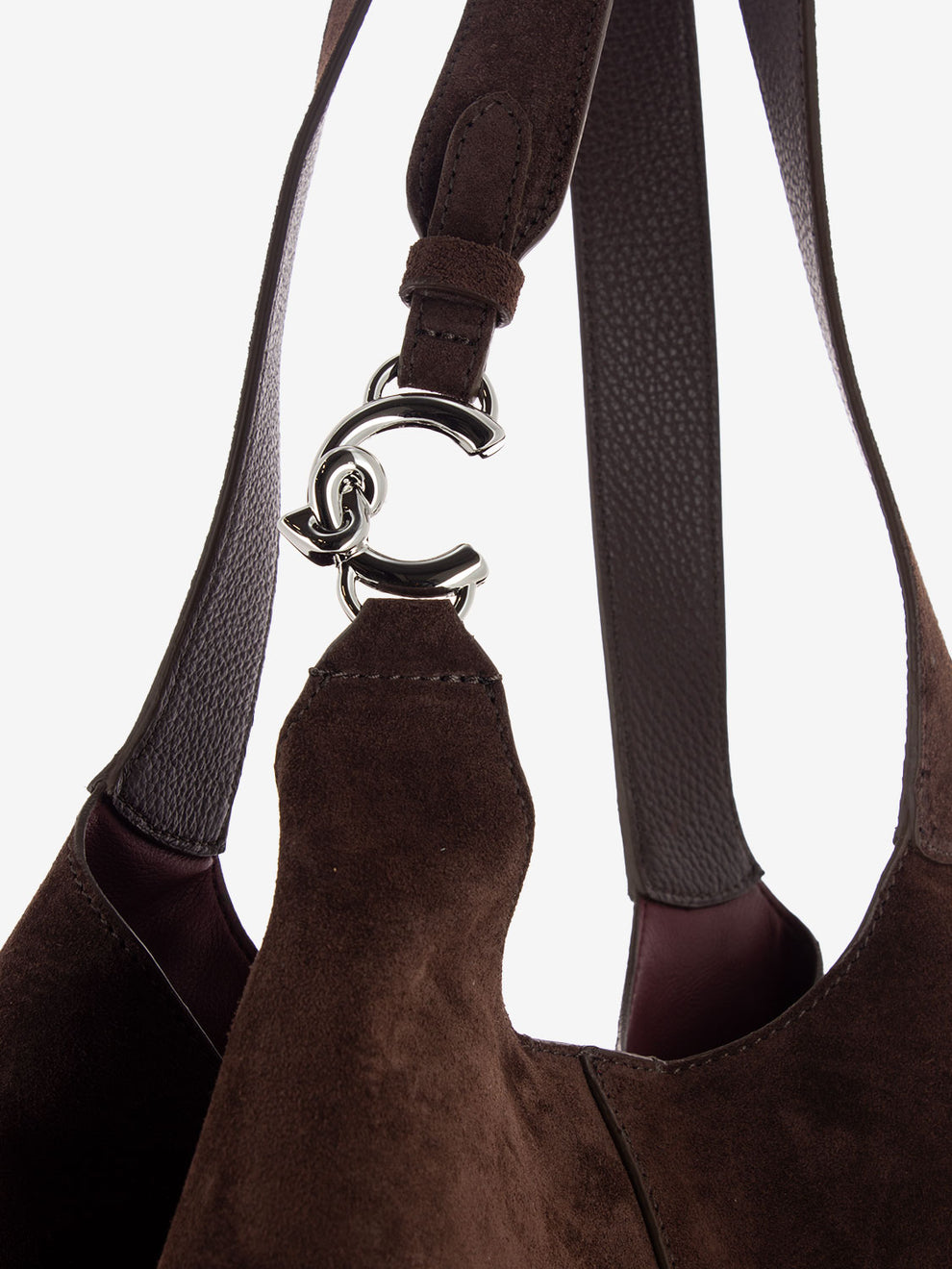 C-Easy Suede Borsa hobo brunette