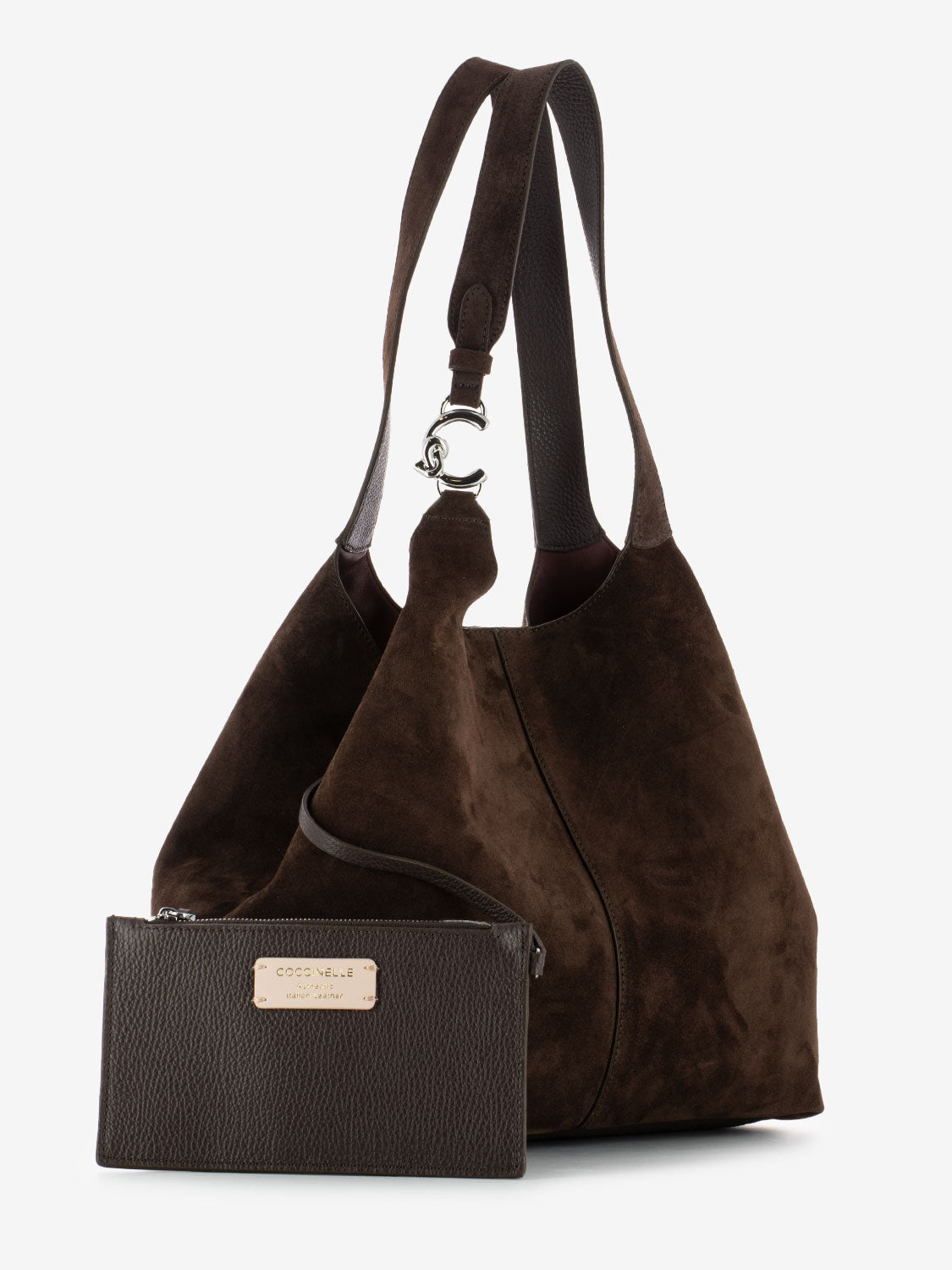 C-Easy Suede Borsa hobo brunette