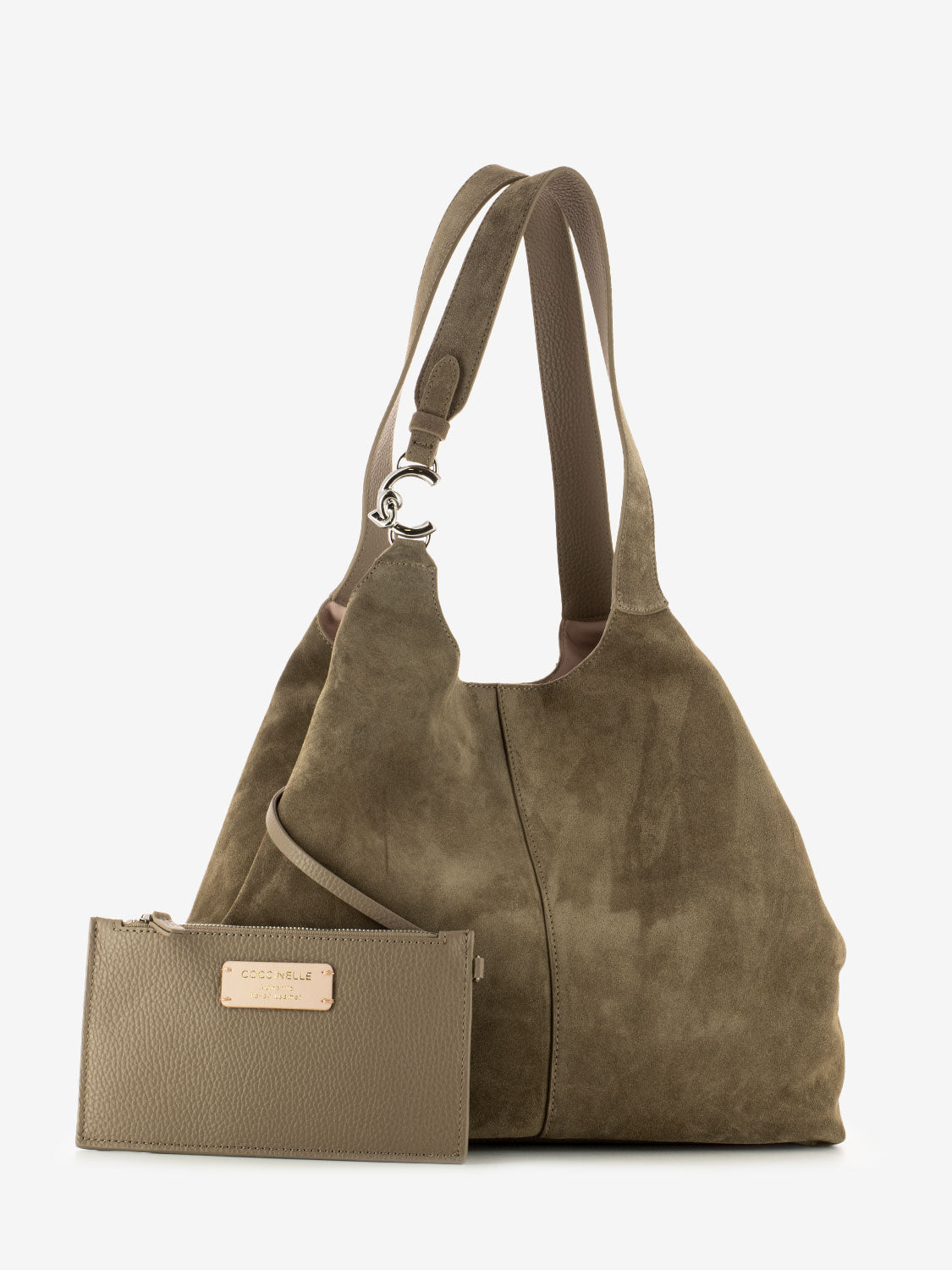 C-Easy Suede Borsa hobo warm taupe